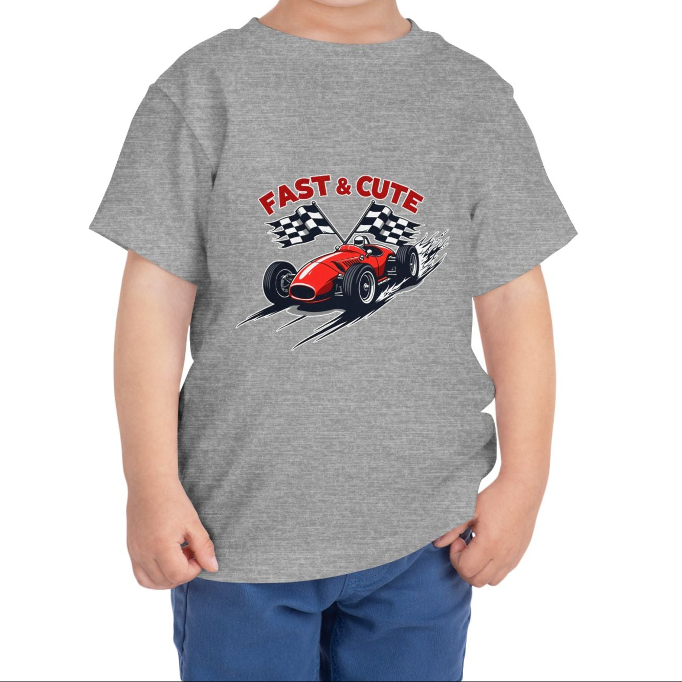 Fast & Cute Car Kids T-Shirt