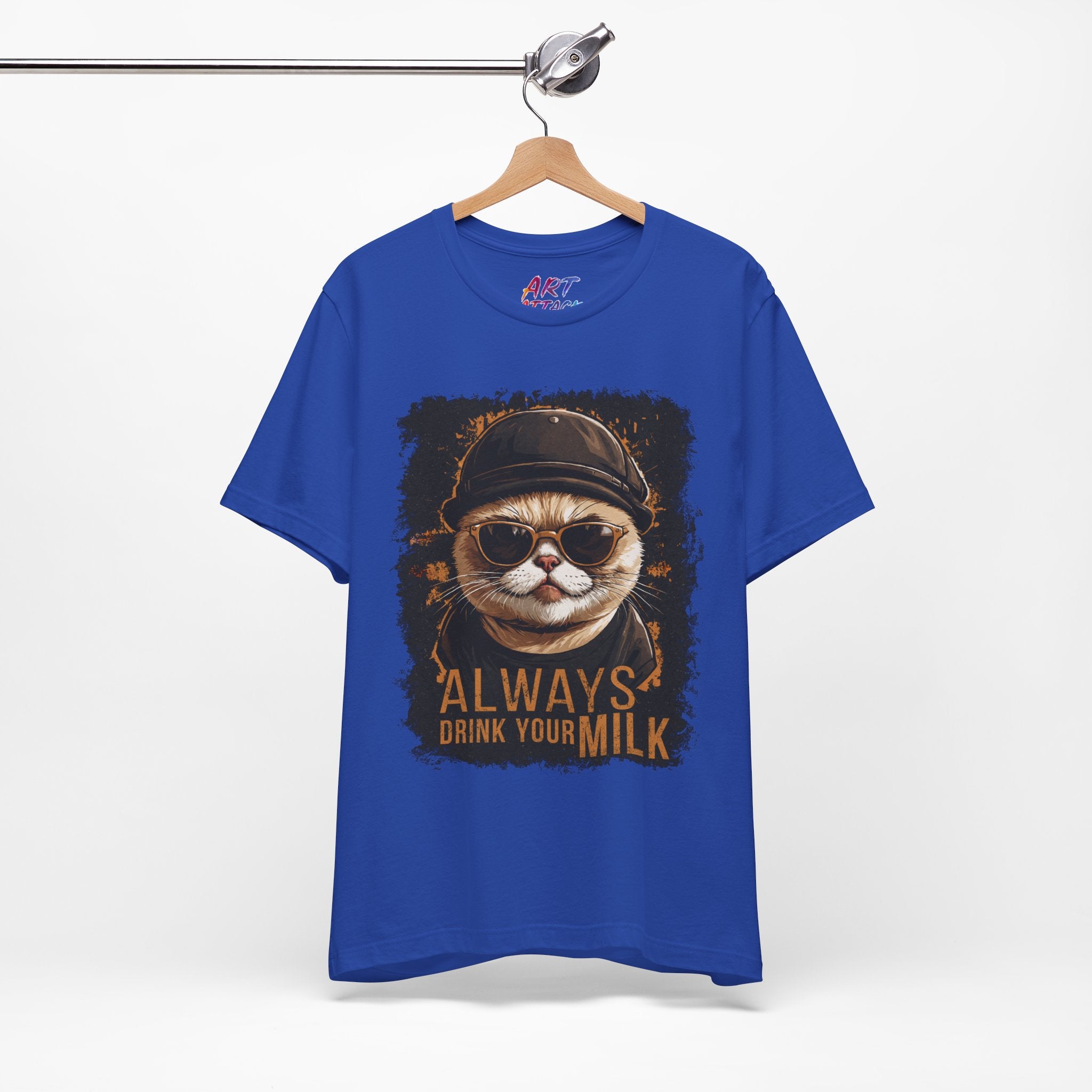 Leon Cat - Always Drink Your Milk T-Shirt
