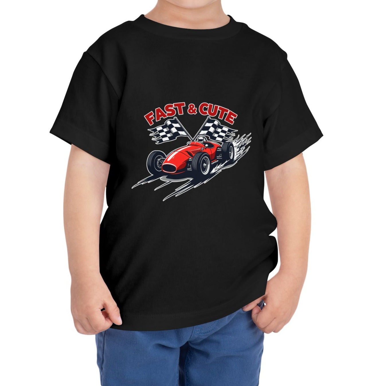 Fast & Cute Car Kids T-Shirt