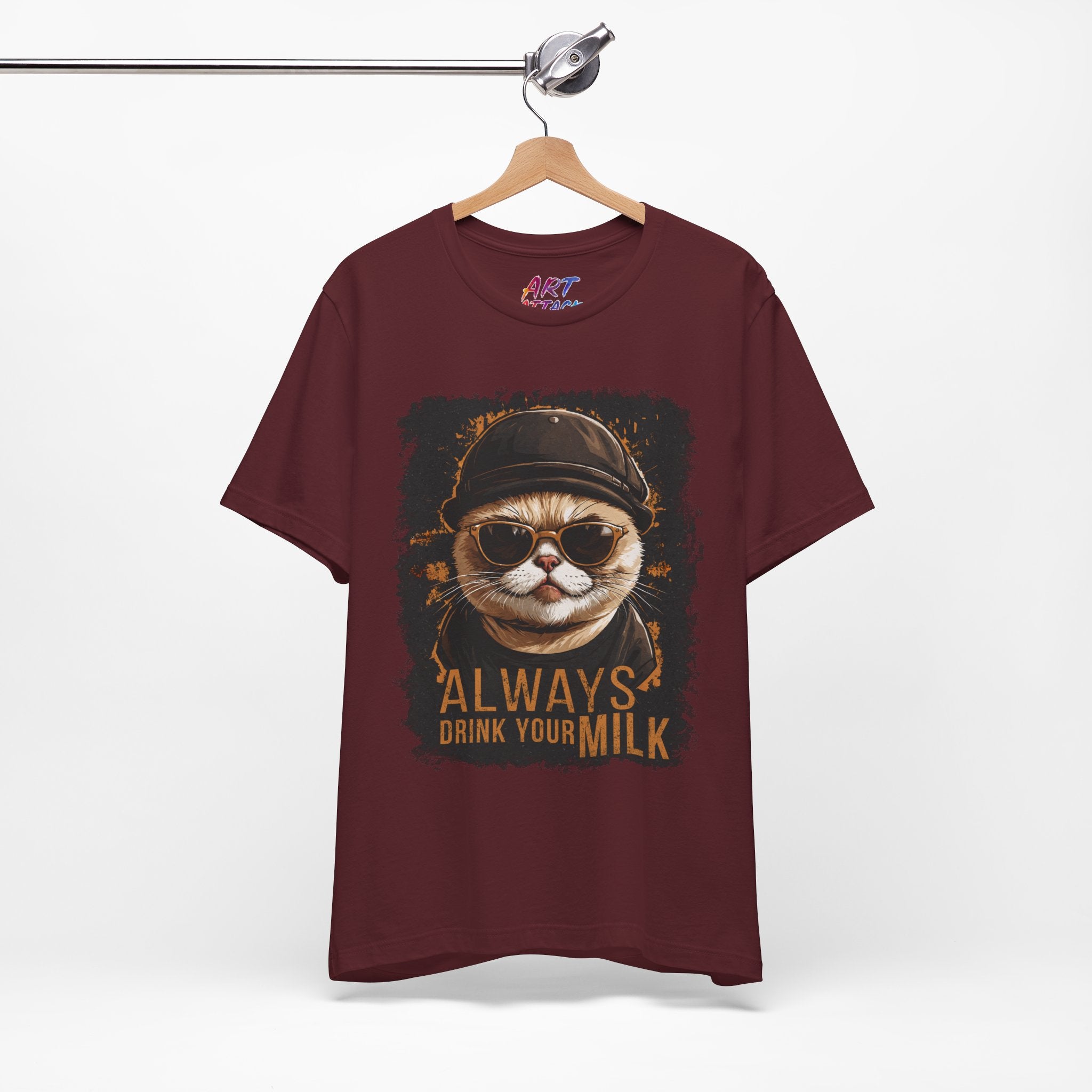 Leon Cat - Always Drink Your Milk T-Shirt