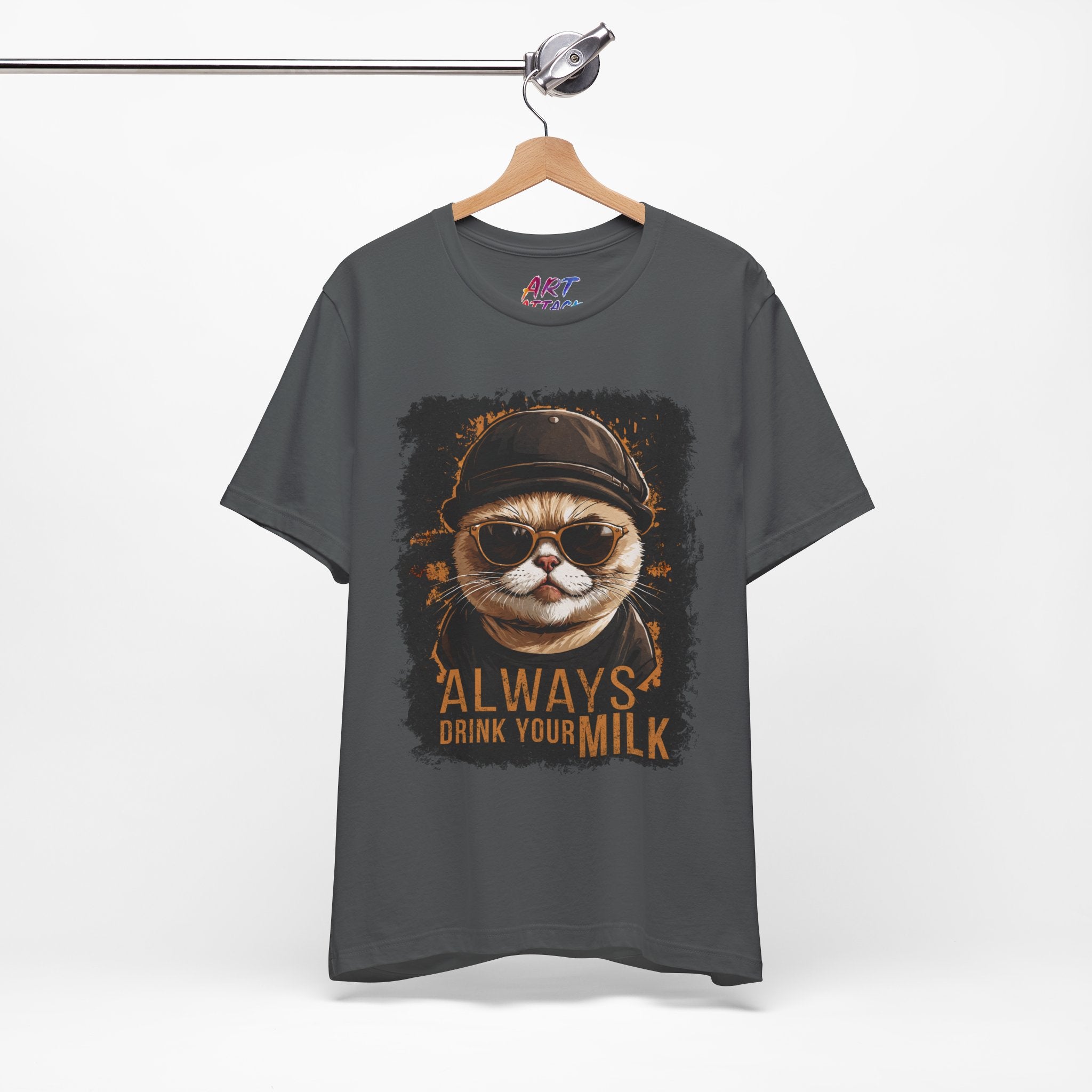 Leon Cat - Always Drink Your Milk T-Shirt