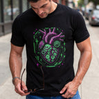 Cyberpunk Mechanical Heart T-Shirt