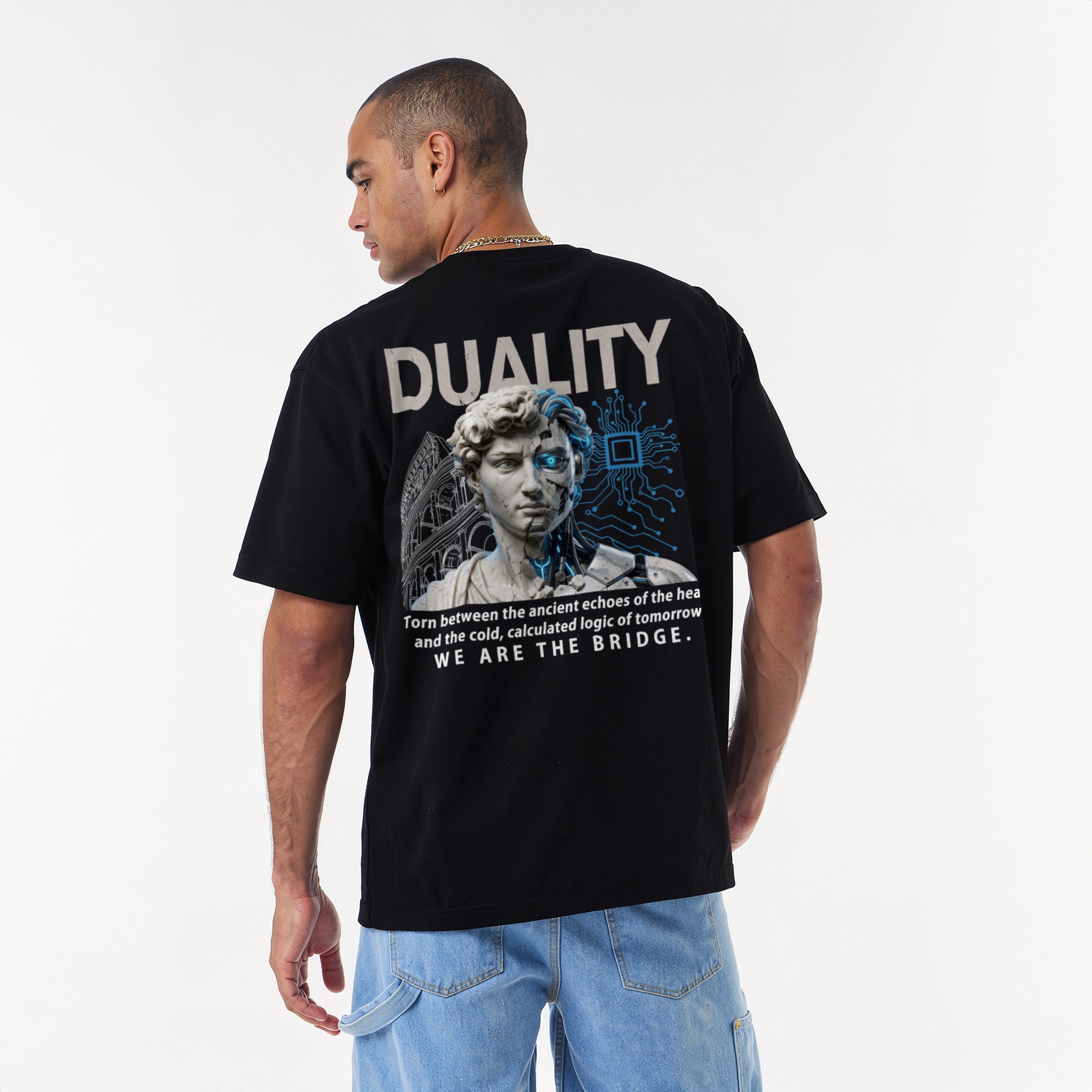 Duality Cyborg David Oversized T-Shirt