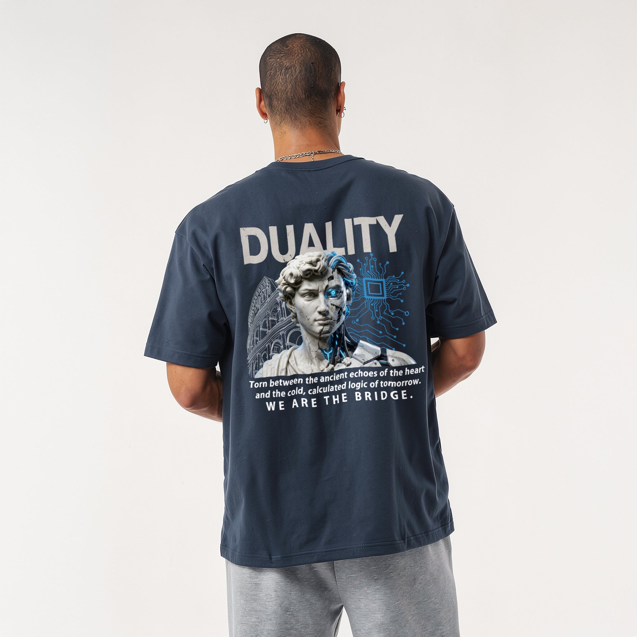 Duality Cyborg David Oversized T-Shirt